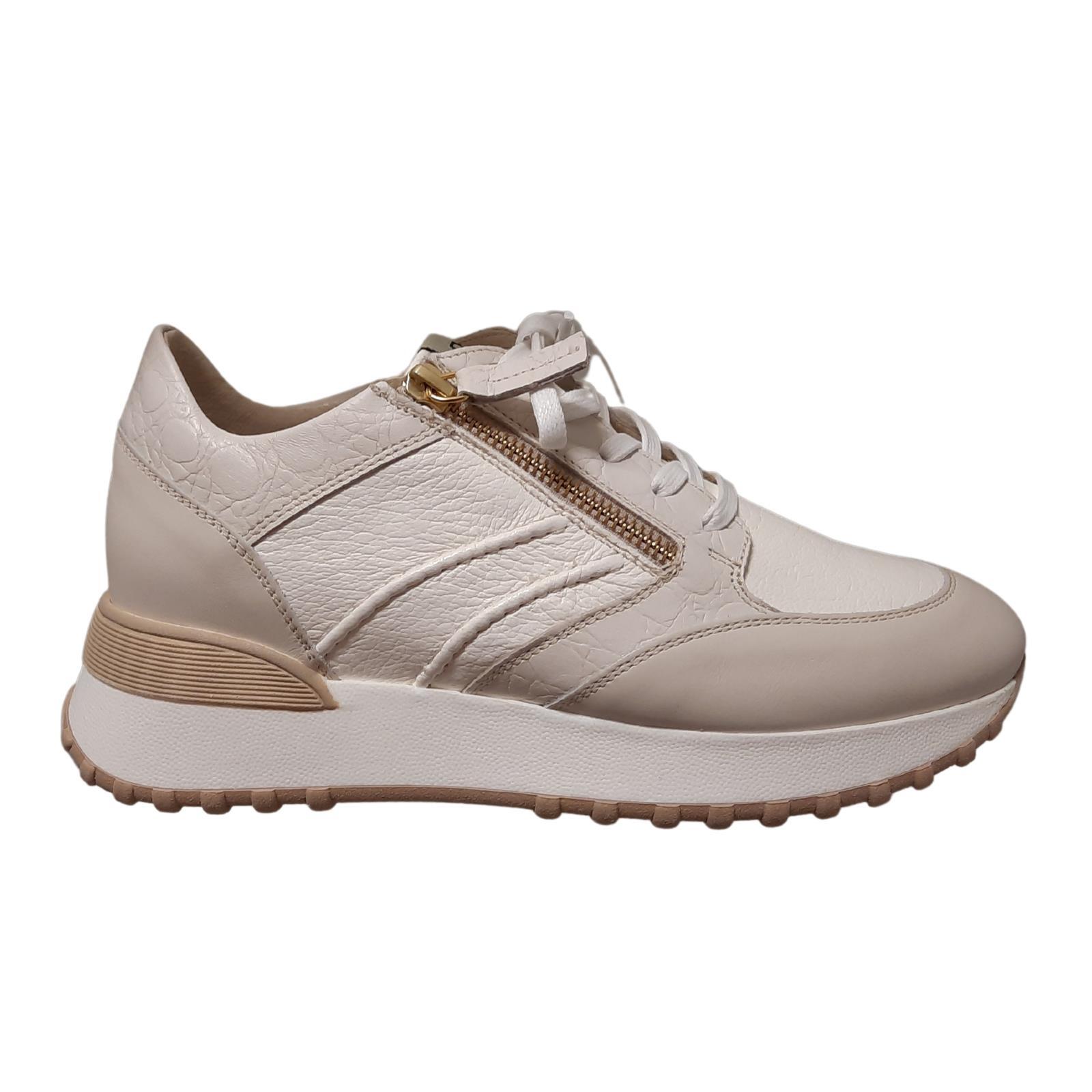 Sneaker gebroken wit /zand • Passo Per Passo • Schoenen voor dames en heren  • Haacht