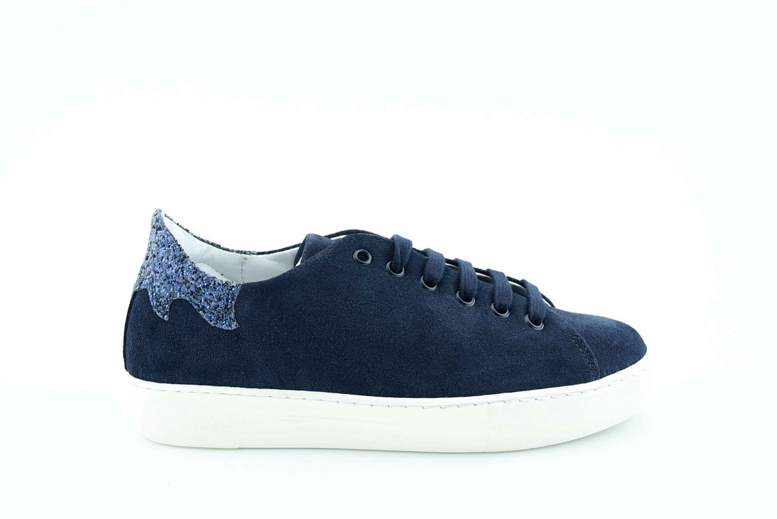 Sneaker blauw hiel glitter • Passo Per Passo • Schoenen voor dames en heren  • Haacht