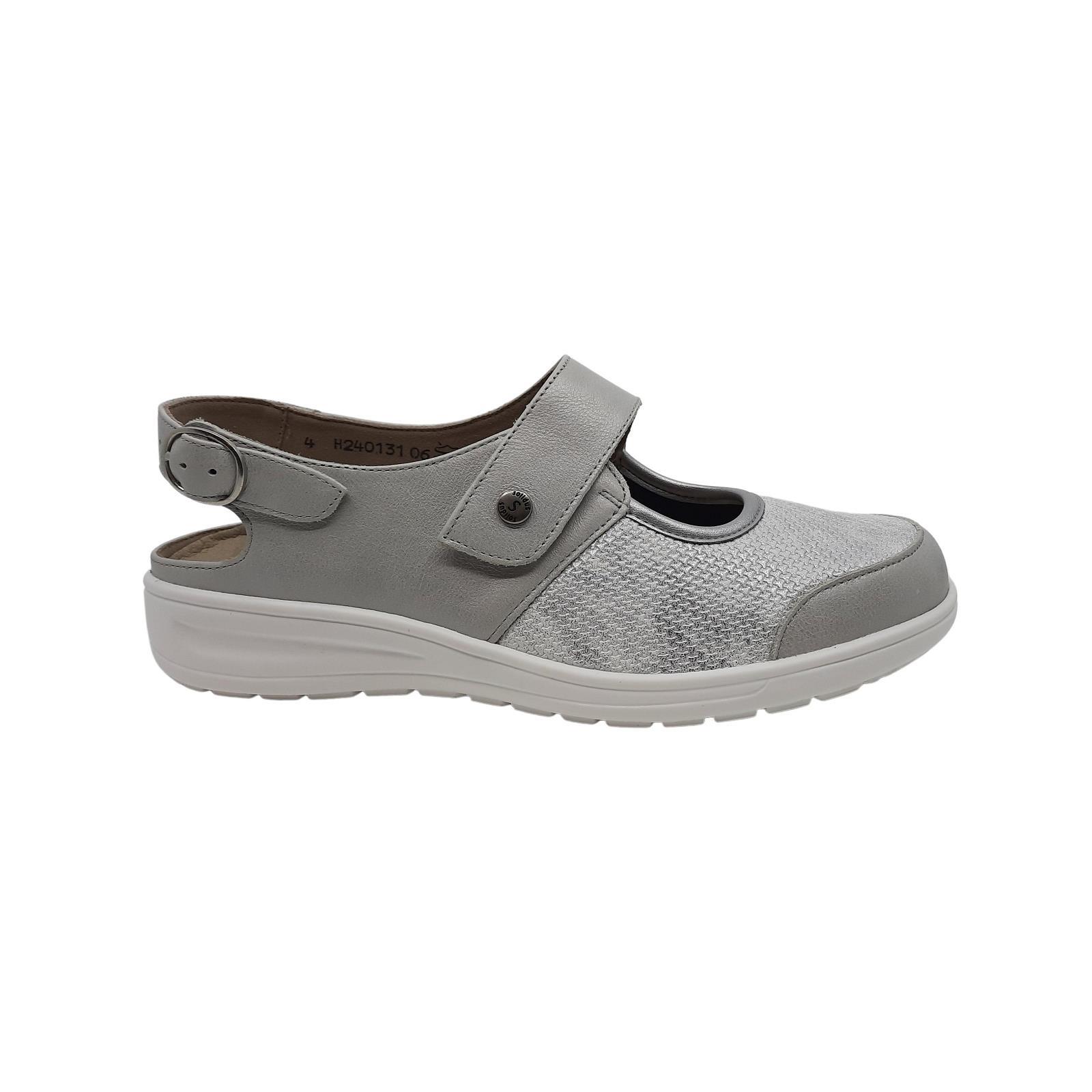 Ballerina met velcro en open hiel H • Passo Per Passo • Schoenen voor dames  en heren • Haacht