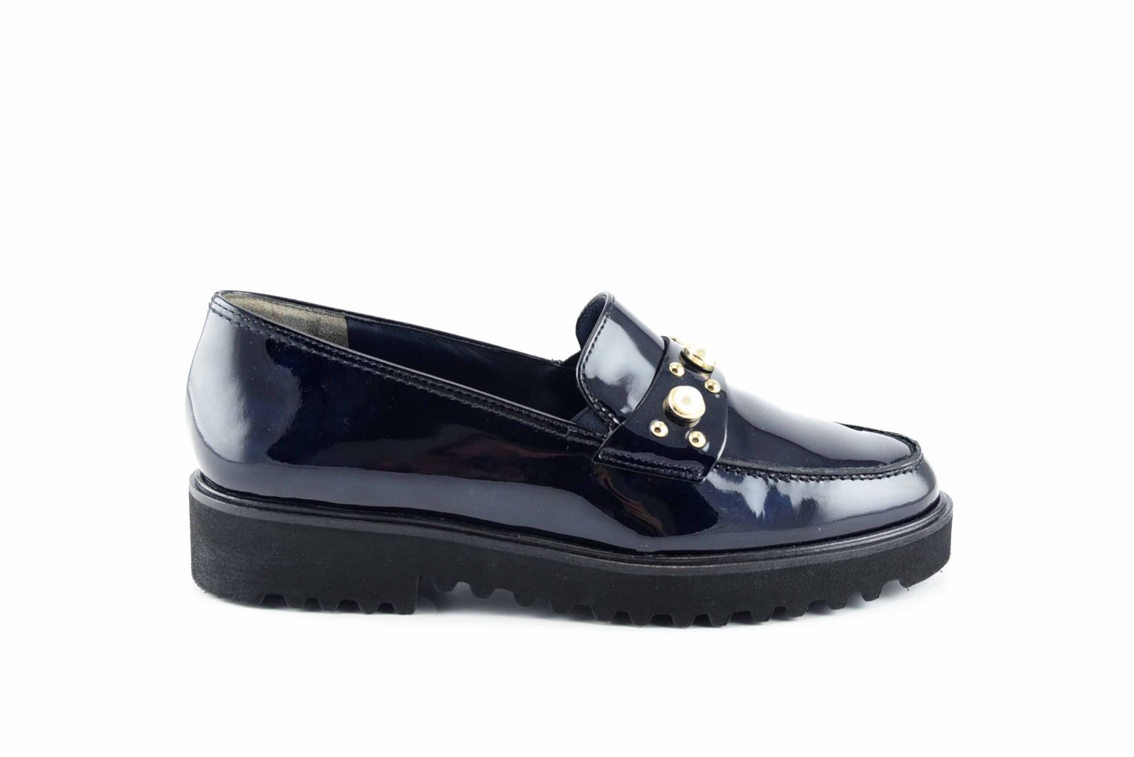 Mocassin blauw lak • Passo Per Passo • Schoenen voor dames en heren • Haacht
