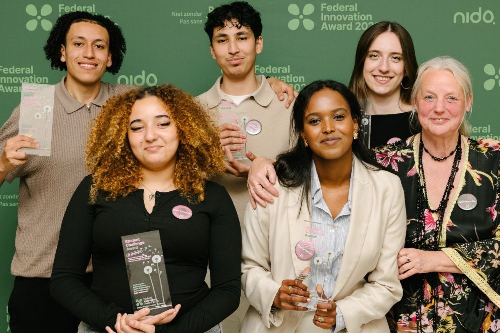 18 en nu? Erasmushogeschool Brussel - Anaïs Louche, Rahma Hassan, Hatim El Khaoulany, Ayman Moussaid en Ruby Mahmoud