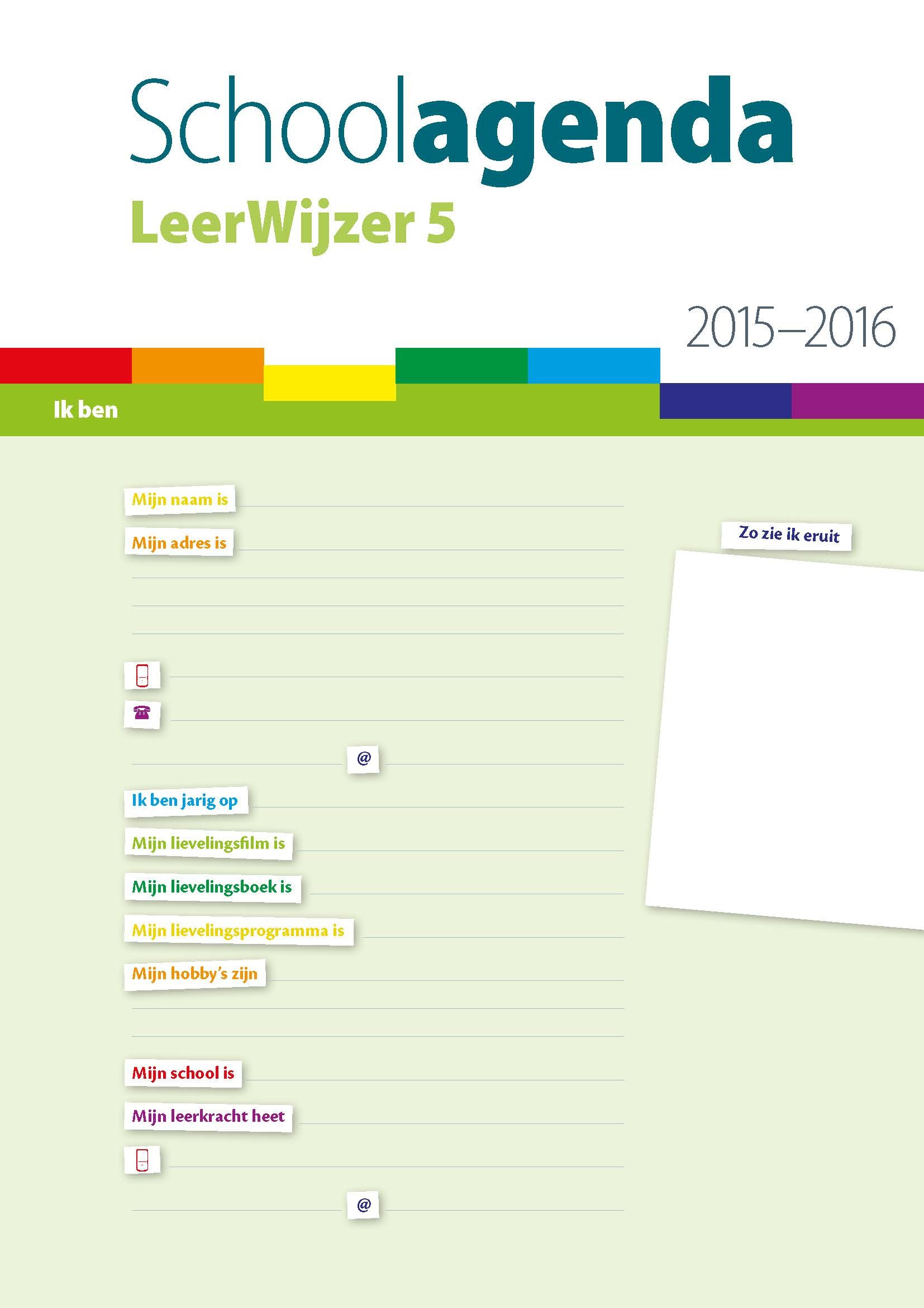 Schoolagenda LeerWijzer 5 2015-2016