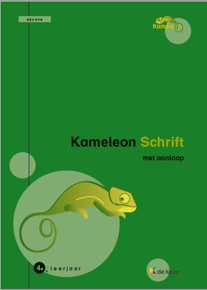 Kameleon schrift 4 - rechts - met aanloop