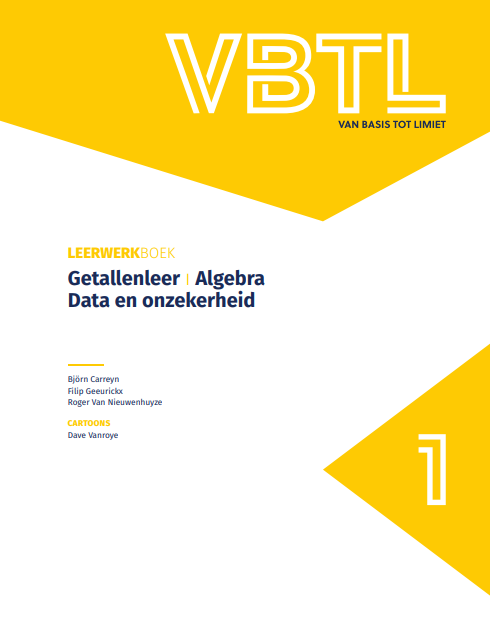 VBTL 1 – leerwerkboek Getallen, algebra, data en onzekerheid incl. portfolio (herwerking 2025)
