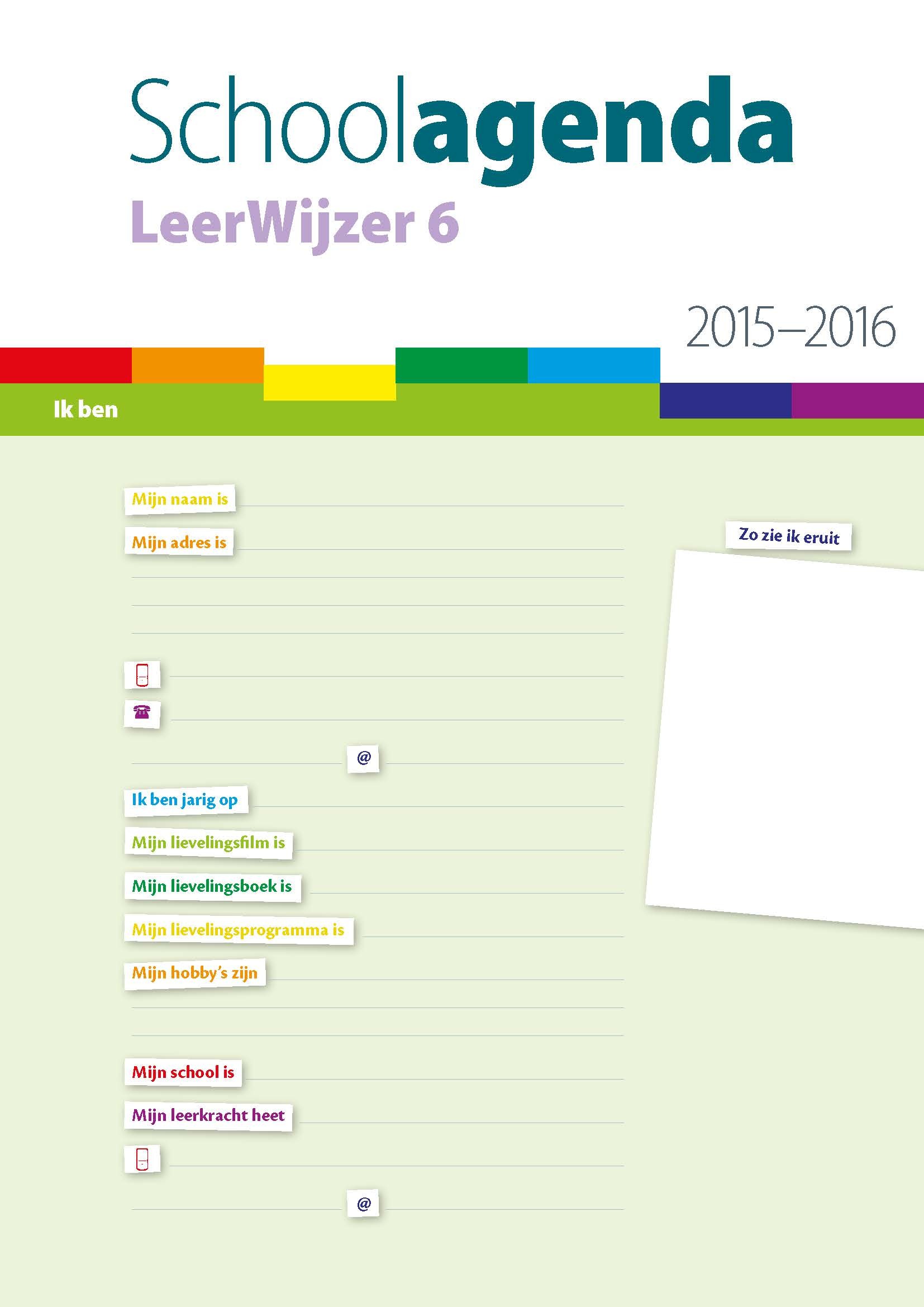 Schoolagenda LeerWijzer 6 2015-2016