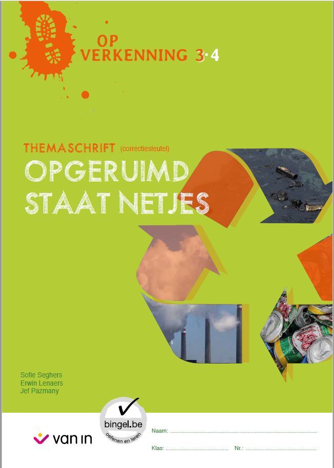 Op verkenning 3 - Themaschrift Opgeruimd staat netjes correctiesleutel