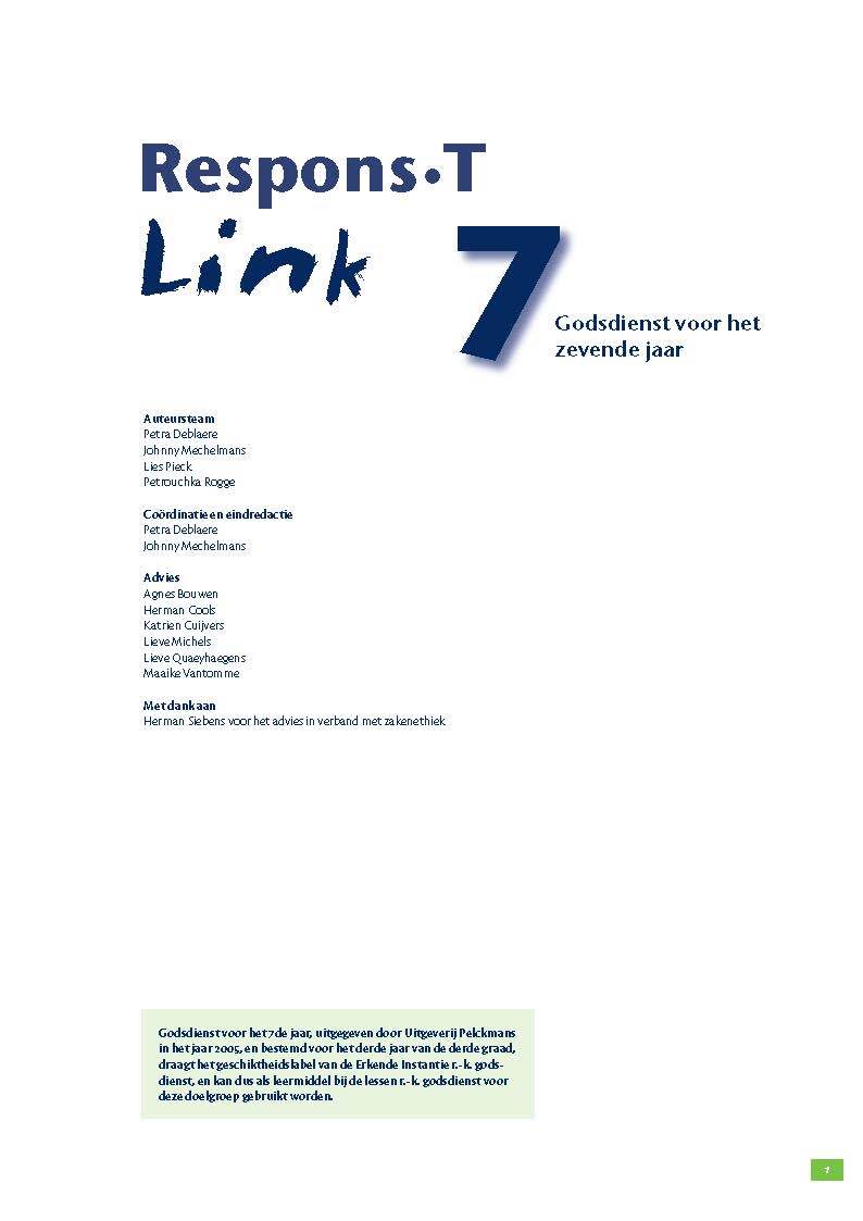 Respons T / Link 7 Leerwerkboek