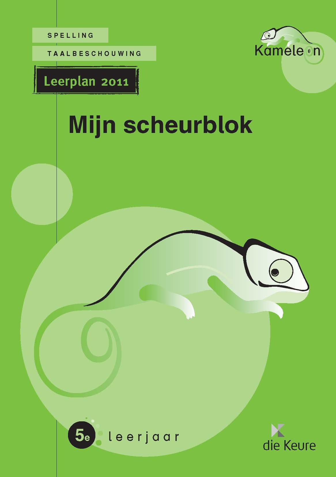 Kameleon spelling taalbeschouwing 5 leerplan 2011 Scheurblok groen