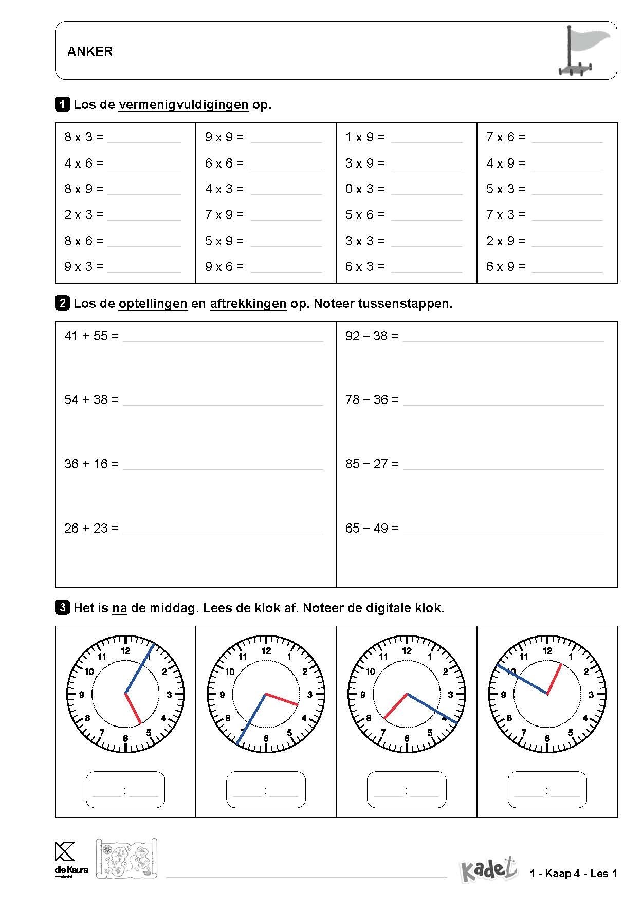 Kadet – B-stroomtraject Module 1 – kopieerbladen Kaap 4