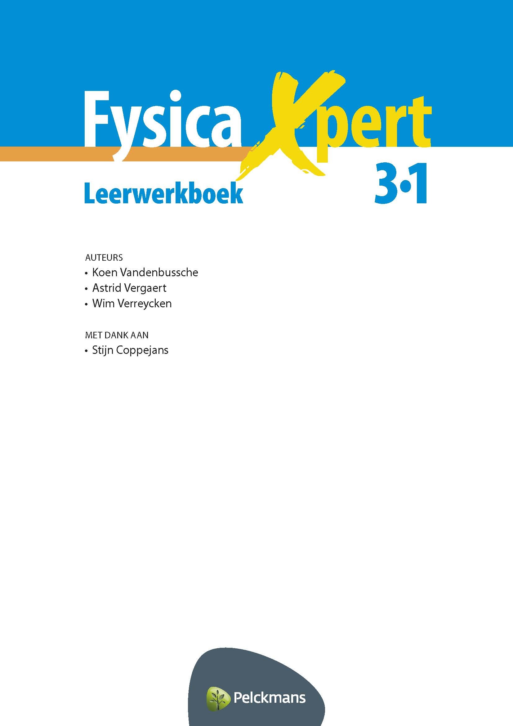 Fysica Xpert 3.1 leerwerkboek