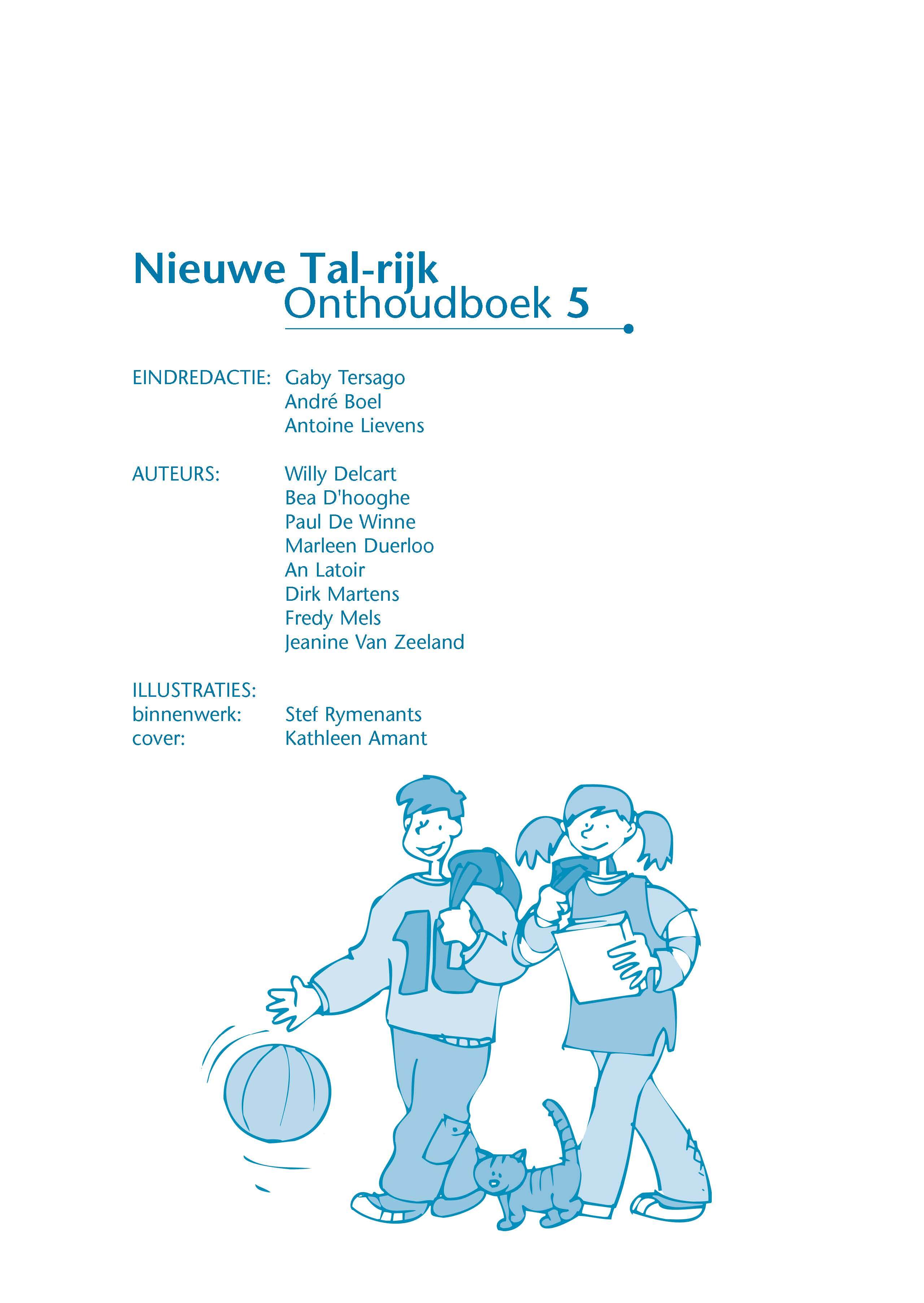 Nieuwe Tal-rijk 5 onthoudboek