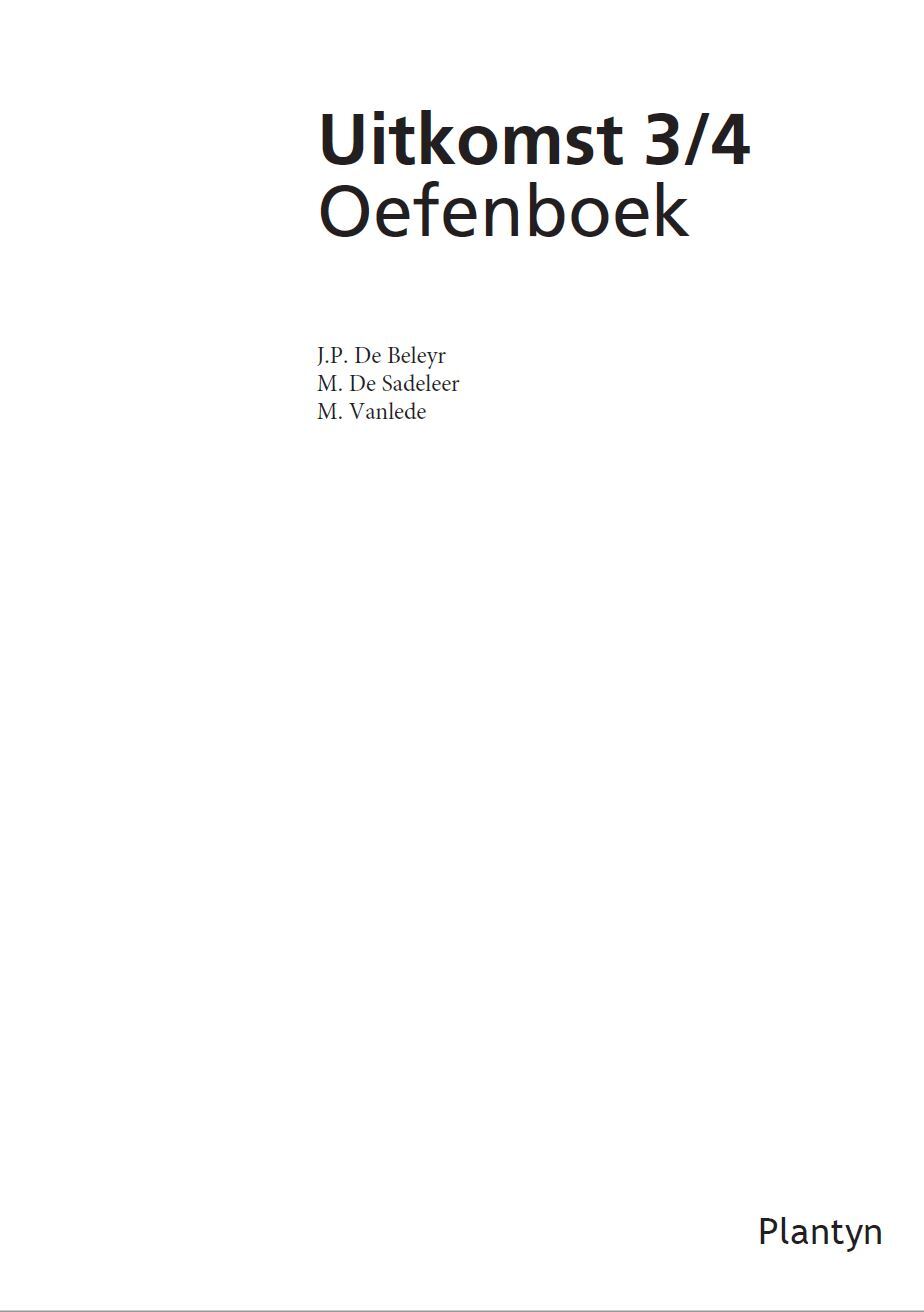 Uitkomst 3/4 Oefenboek