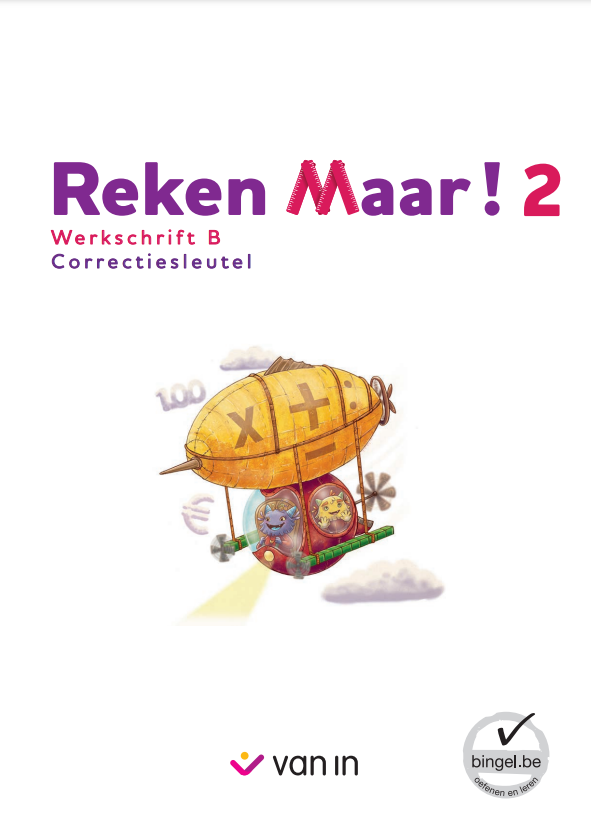 Reken Maar! 2 - werkschrift B correctiesleutel