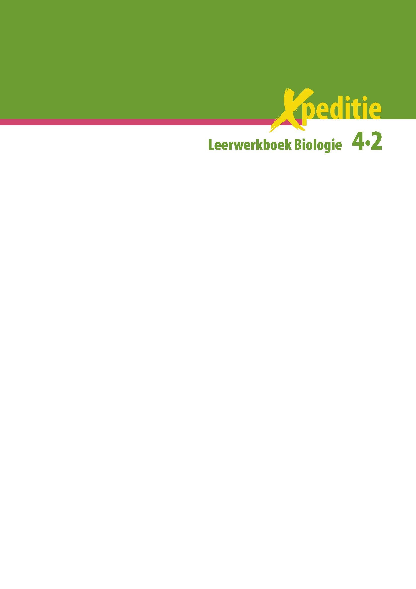 Xpeditie Leerwerkboek biologie 4_2 deel 1