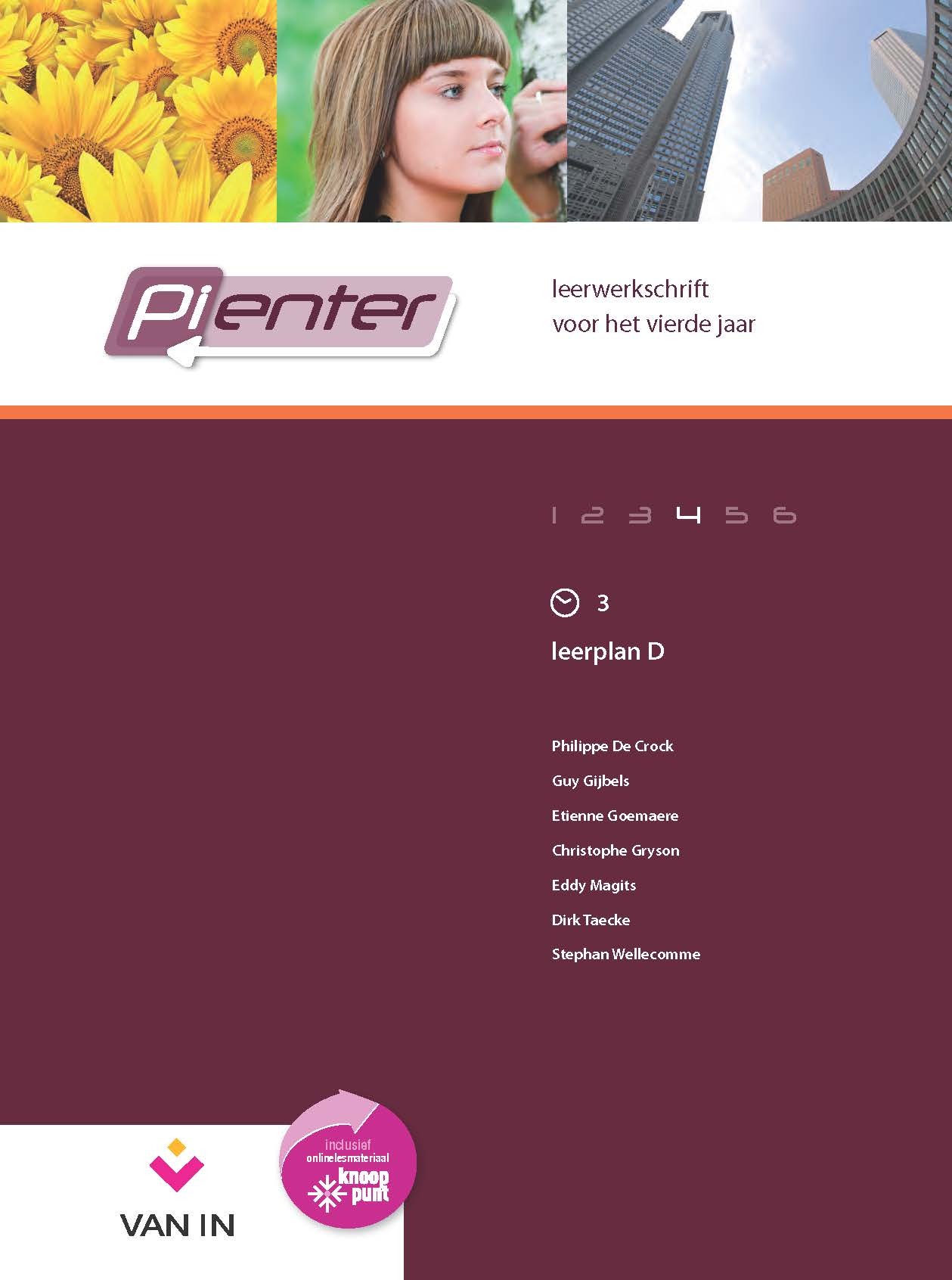 Pienter leerwerkschrift voor het vierde jaar leerplan D