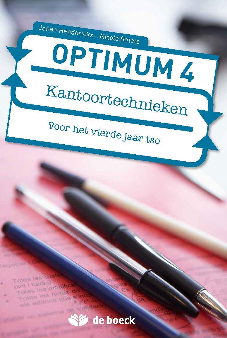 Optimum 4 Kantoortechnieken Voor het vierde jaar tso