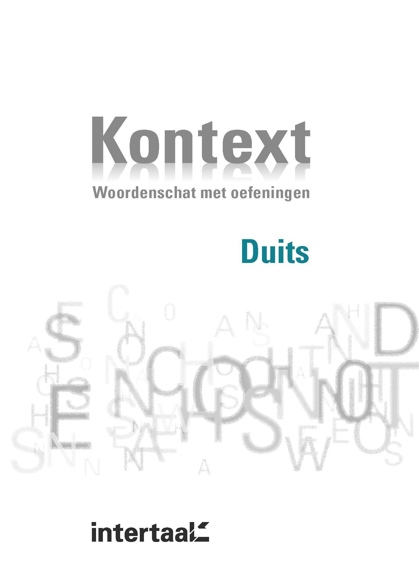 Kontext Woordenschat met oefeningen Duits 