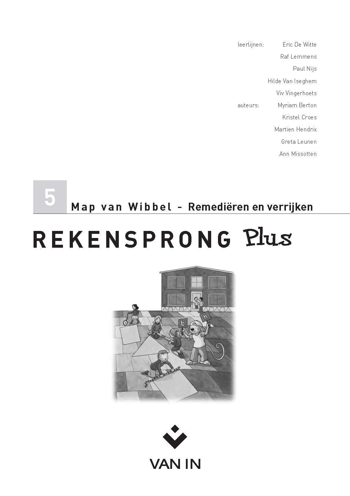 Rekensprong Plus 5 Map van Wibbel Remediëren en verrijken