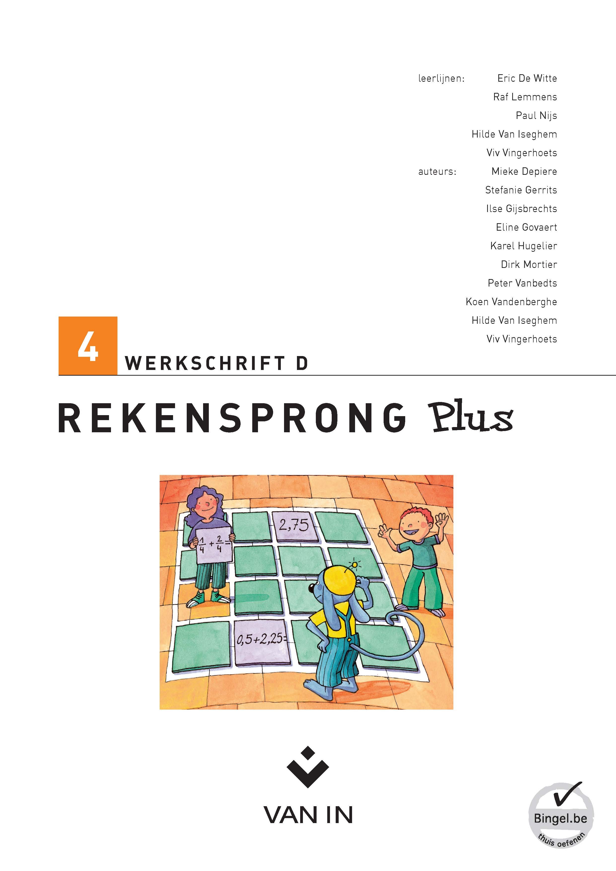 Rekensprong plus 4 werkschrift d