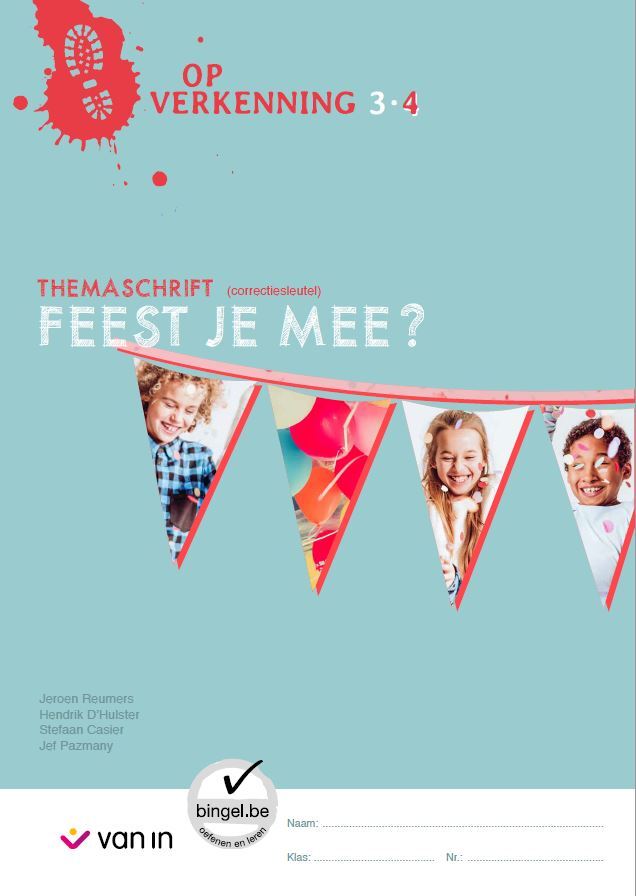 Op Verkenning 4 - Themaschrift Feest je mee correctiesleutel