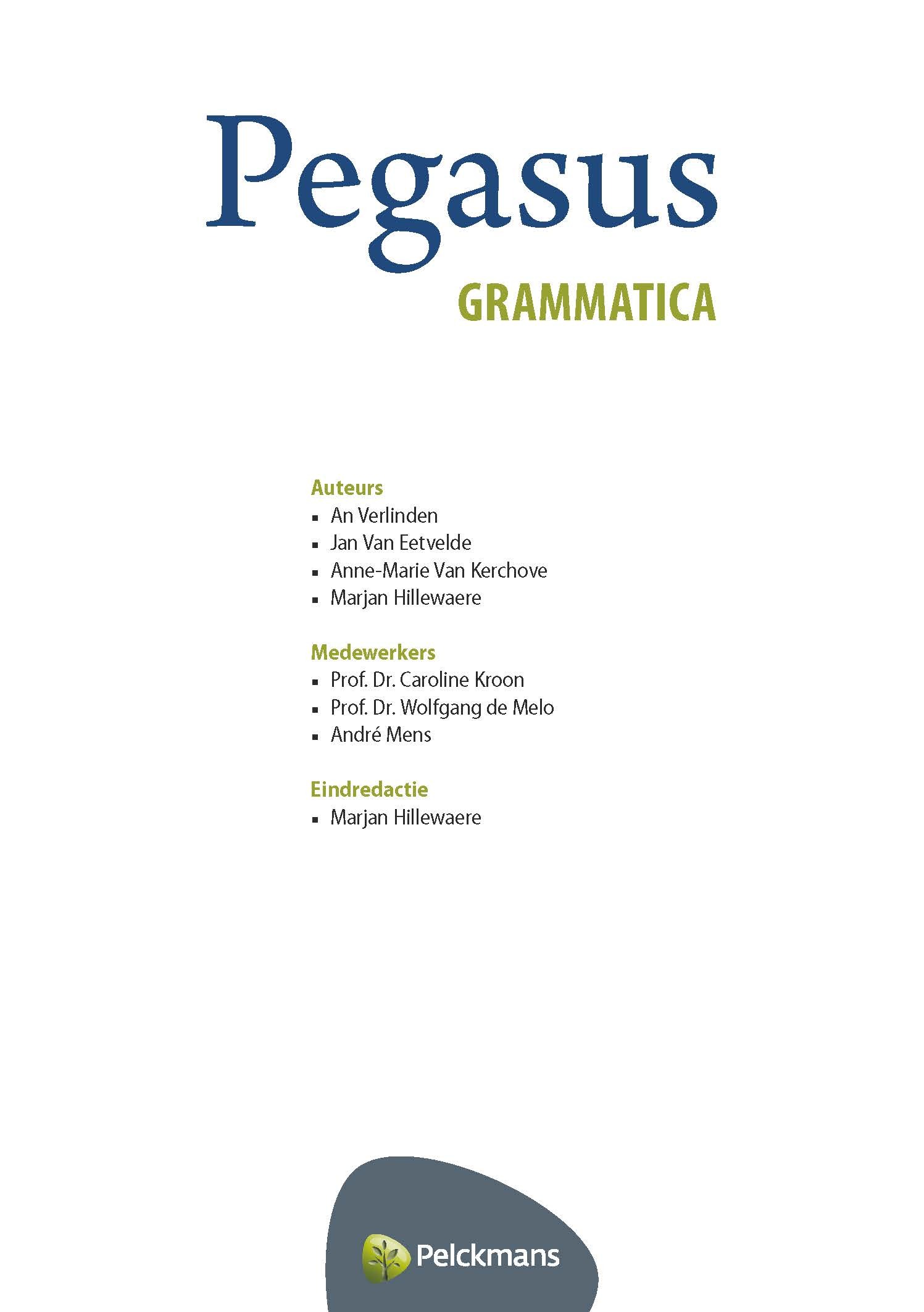 Pegasus Grammatica leerboek