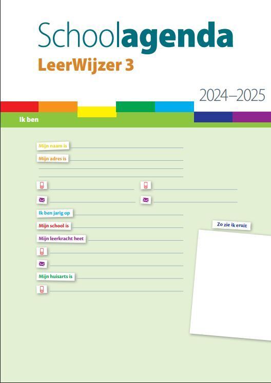 Schoolagenda Leerwijzer 3 2024-2025