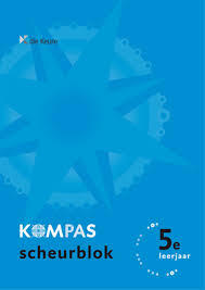 Kompas 5 scheurblok blauw