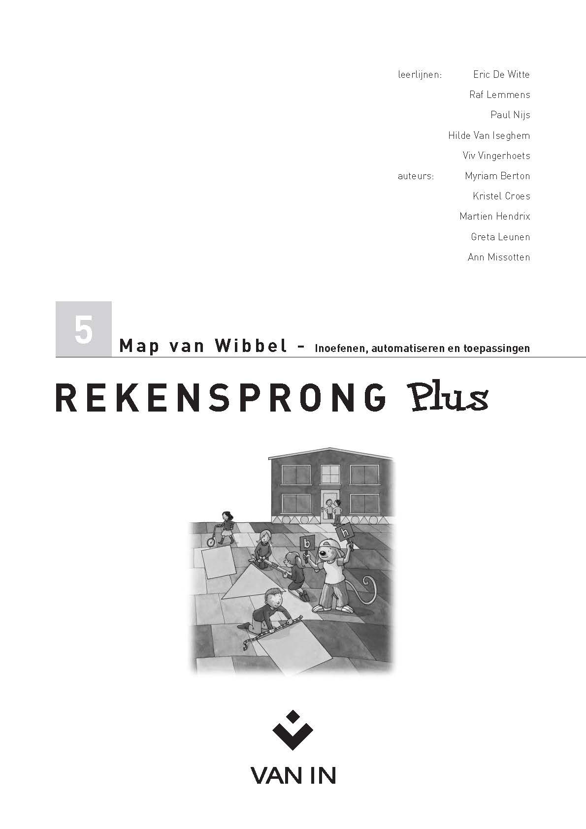 Rekensprong Plus 5 Map van Wibbel Inoefenen, automatiseren en toepassingen