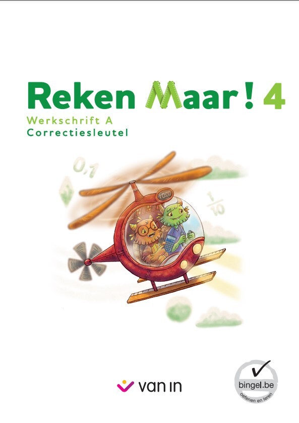  Reken Maar! 4 - werkschrift A correctiesleutel