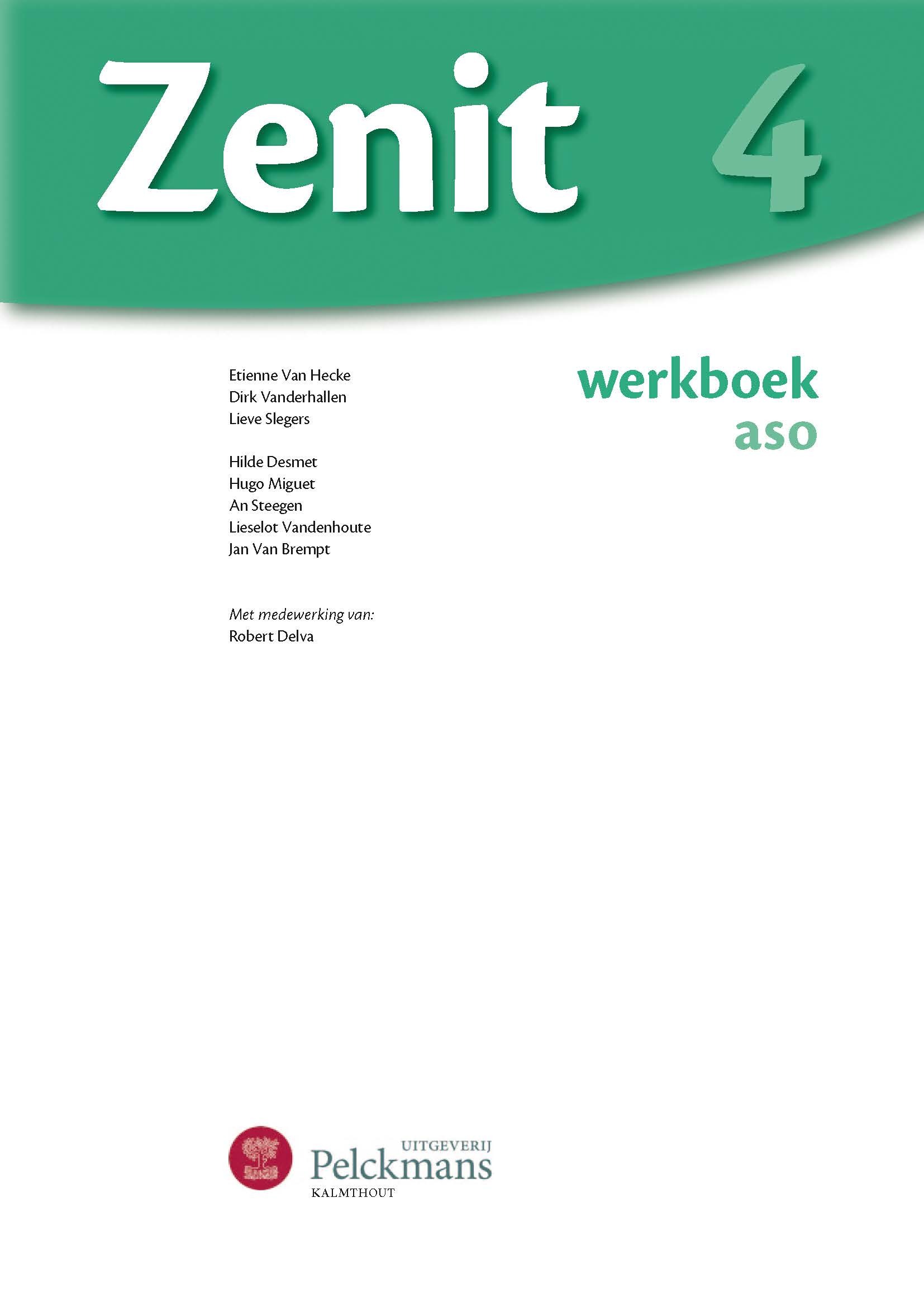 Zenit 4 aso werkboek