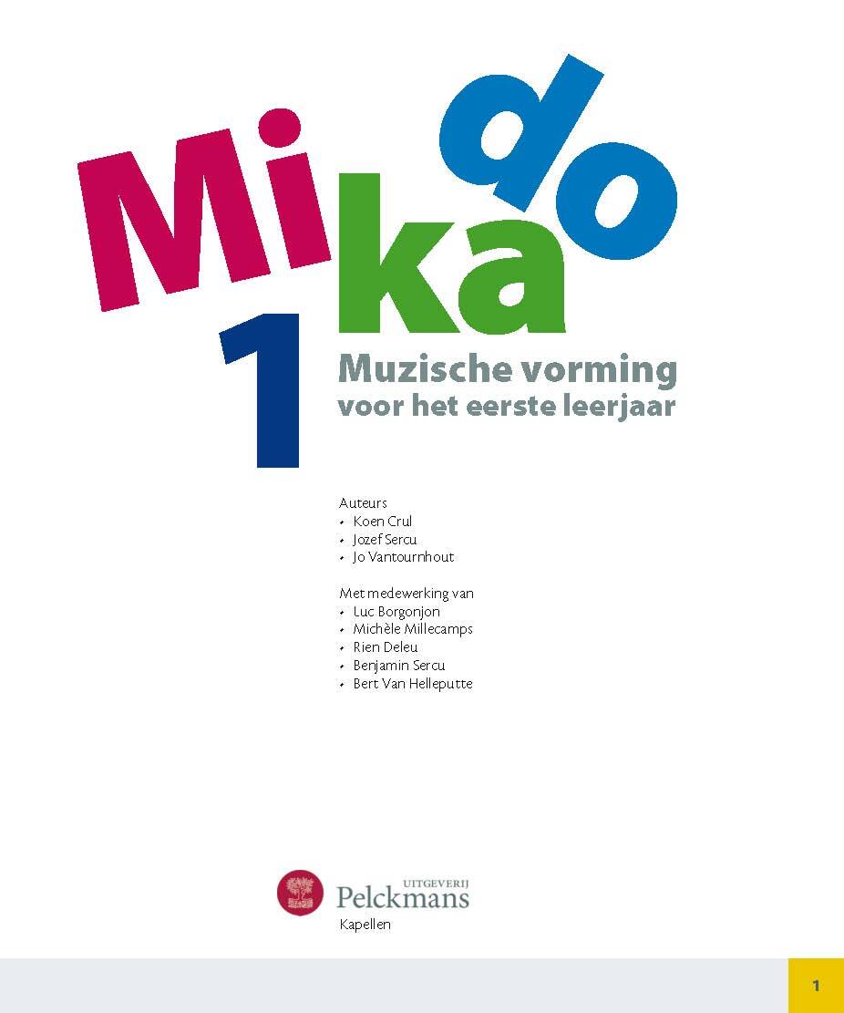 Mikado 1 Activiteitenboek Muzische Vorming