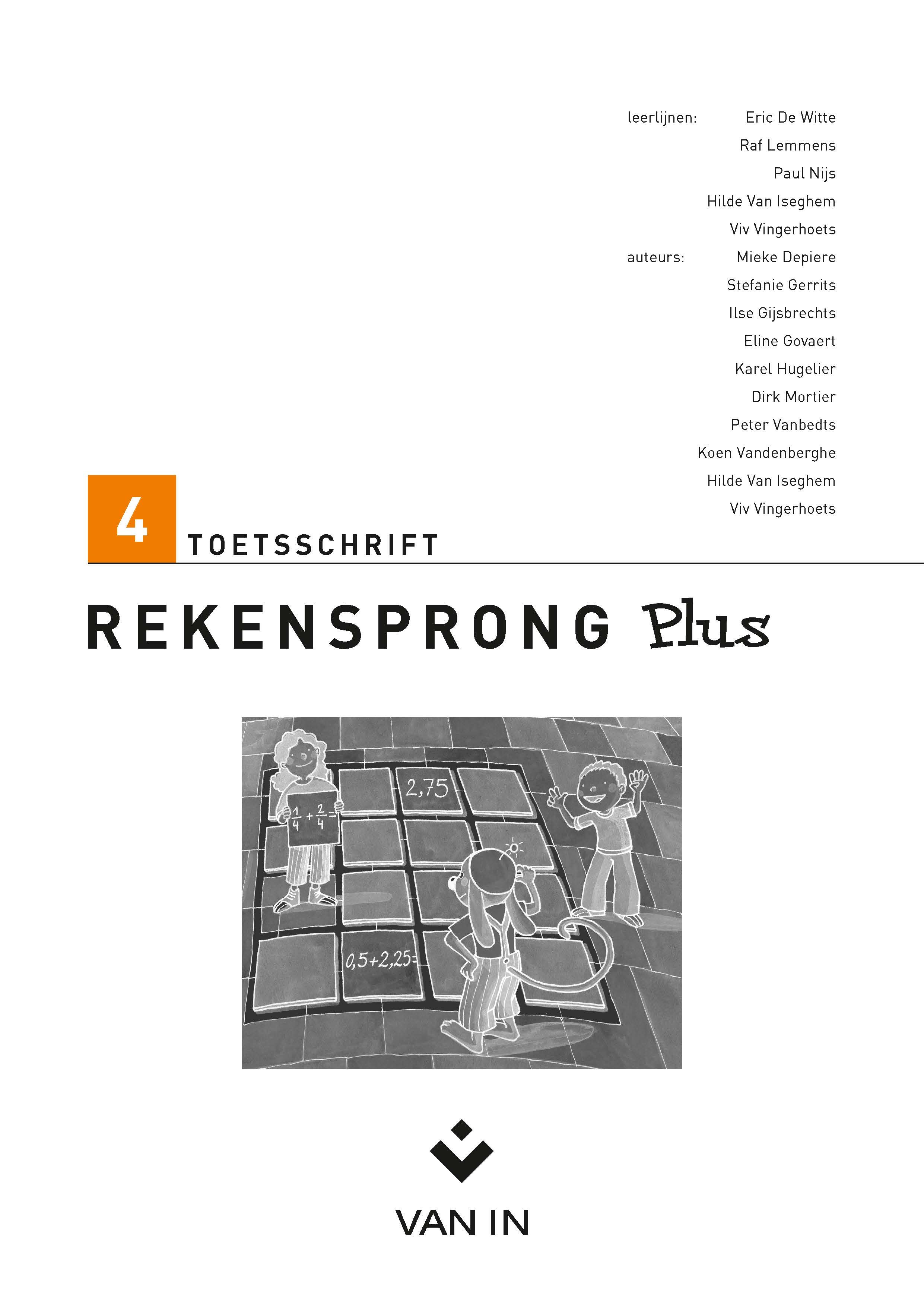 Rekensprong plus 4 toetsschrift