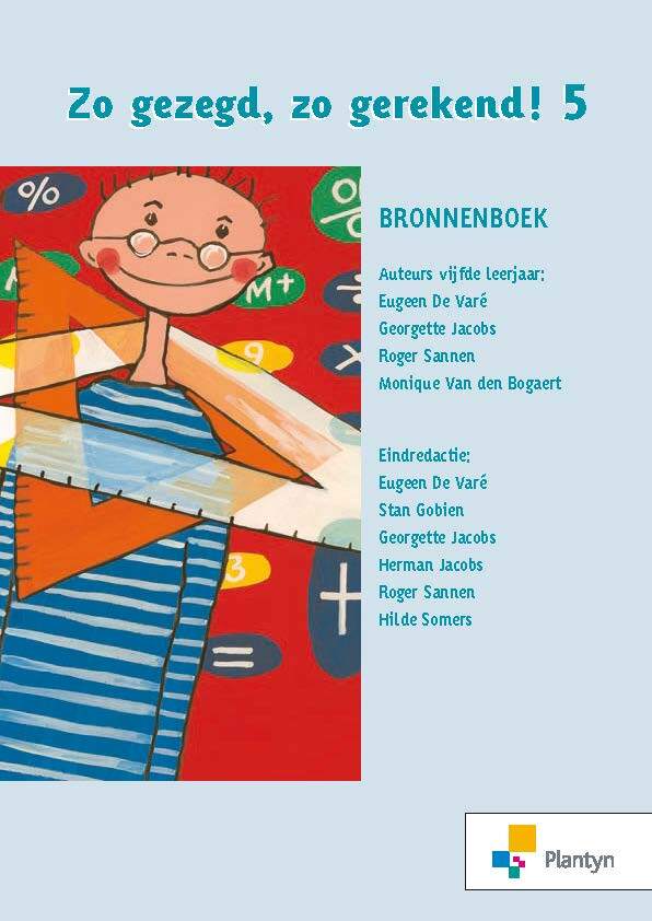 Zo gezegd, zo gerekend! 5 bronnenboek