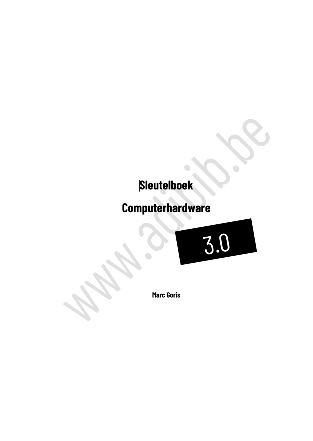 Sleutelboek Computerhardware 3.0