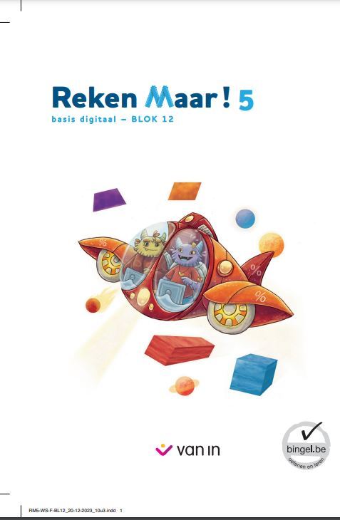 Reken Maar! 5 - werkschrift basis digitaal blok 12