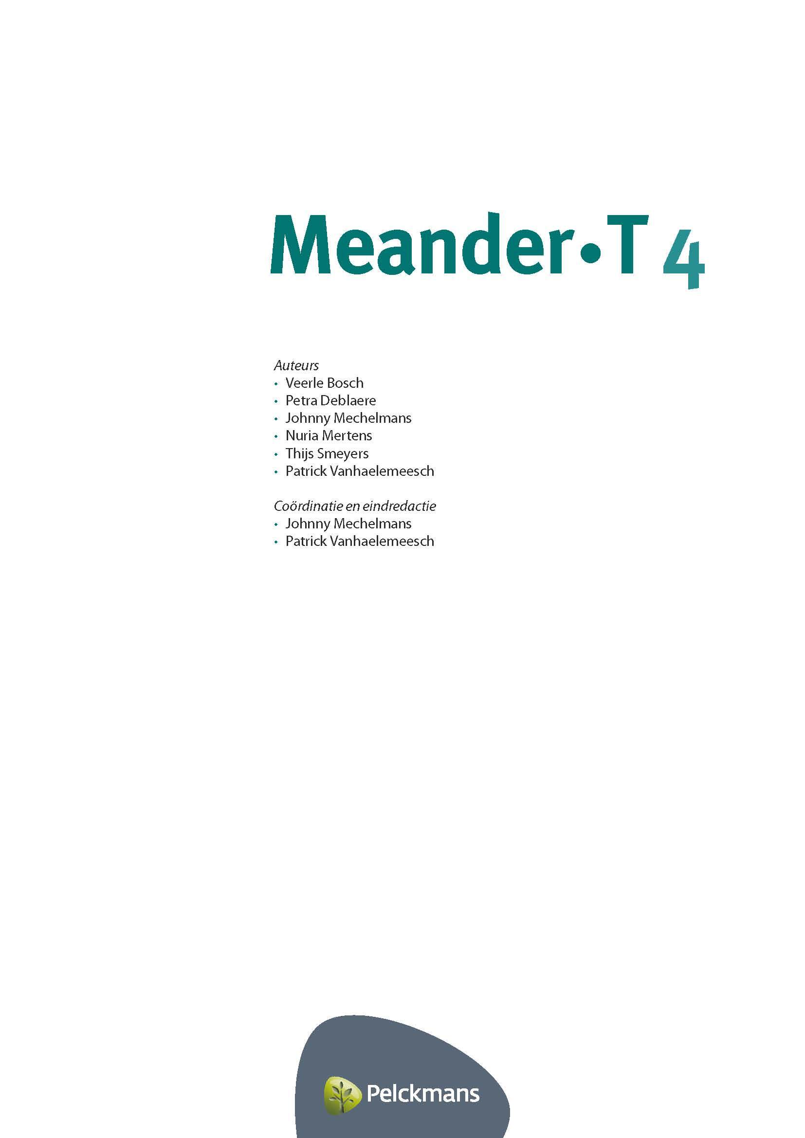 Meander 4T leerwerkboek