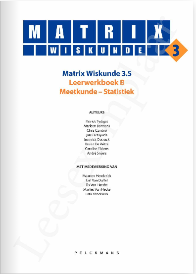 Matrix Wiskunde 3.5 Leerwerkboek B 