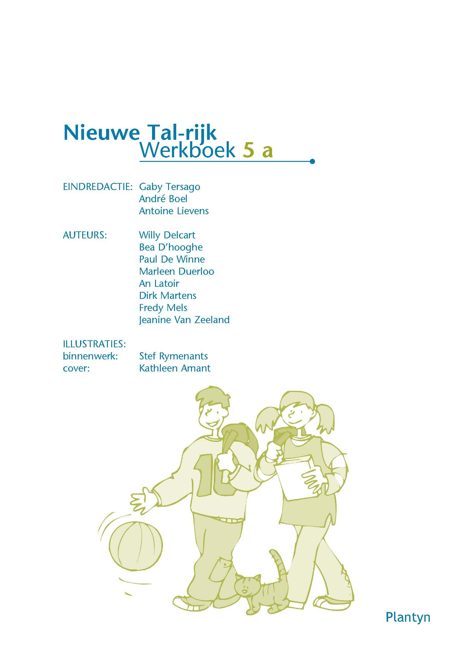 Nieuwe Tal-rijk 5A Werkboek