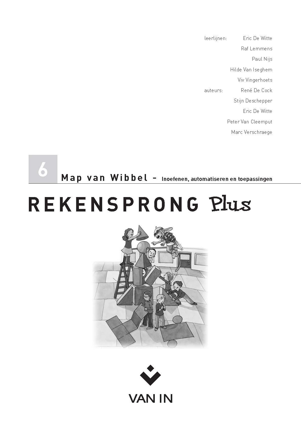 Rekensprong Plus 6 Map van Wibbel inoefenen, automatiseren en toepassingen