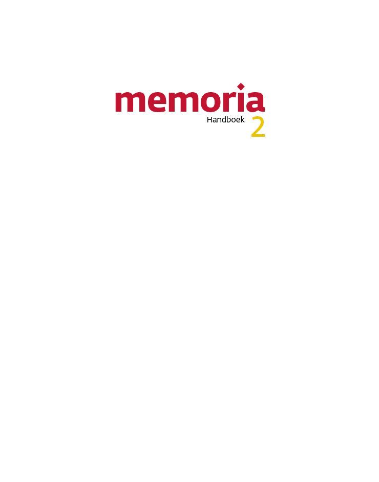 Memoria 2 - Handboek (2020)