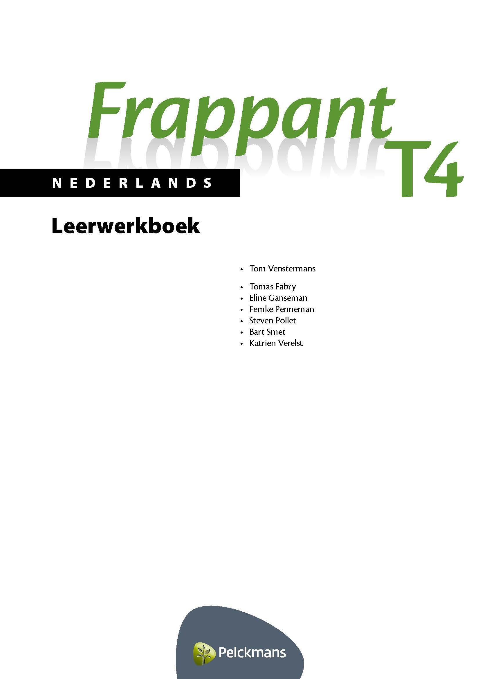 Frappant Nederlands T4 Leerwerkboek