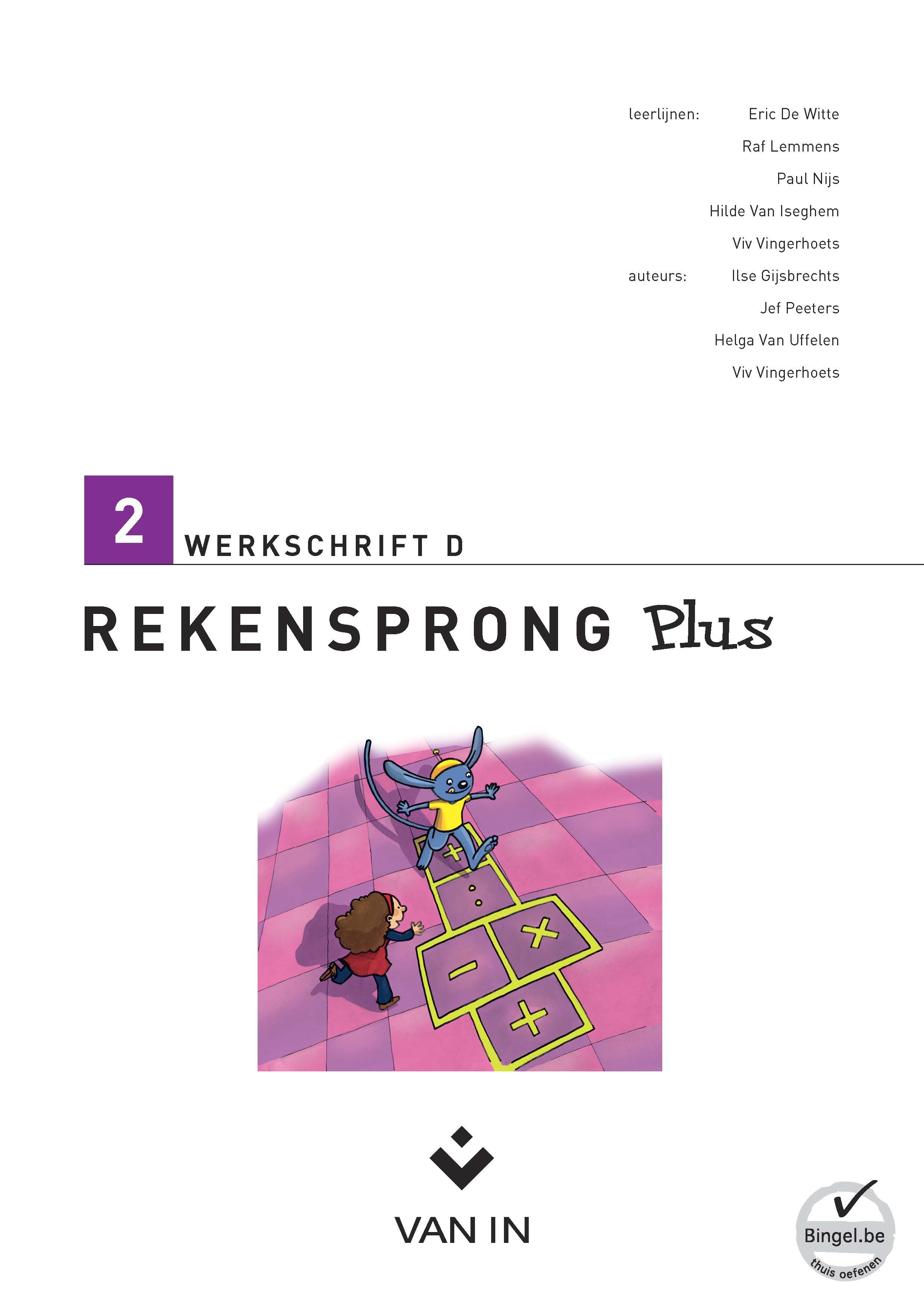 Rekensprong plus 2 werkschrift d