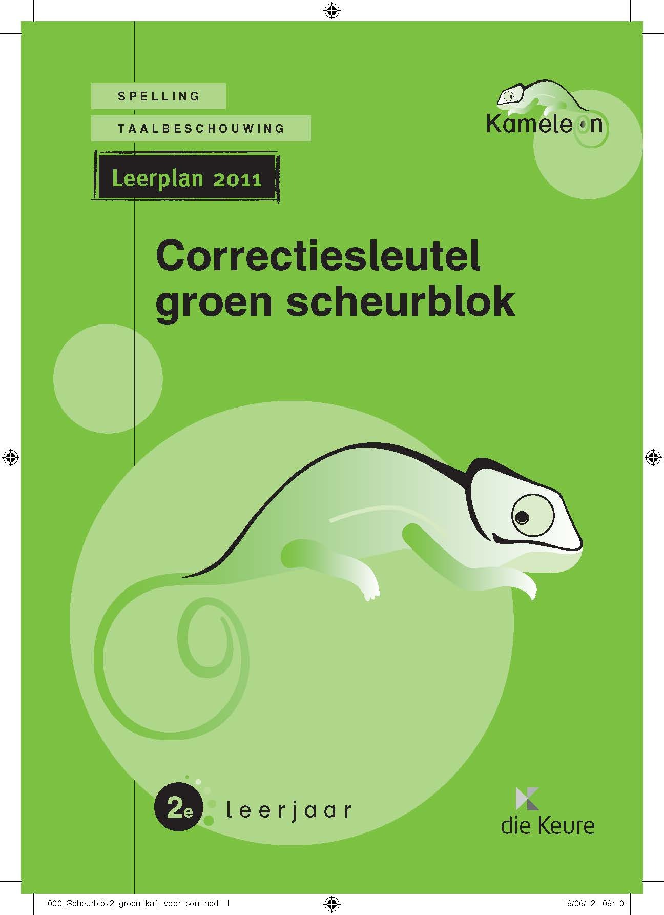 Kameleon spelling 2 correctiesleutel leerplan 2011