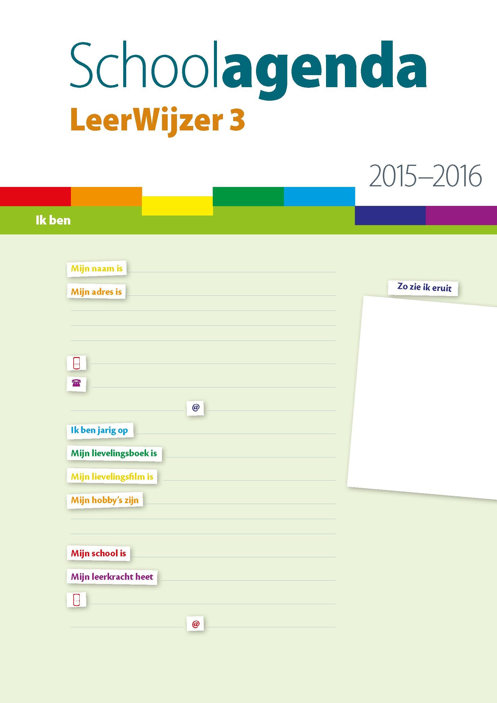 Schoolagenda LeerWijzer 3 2015-2016