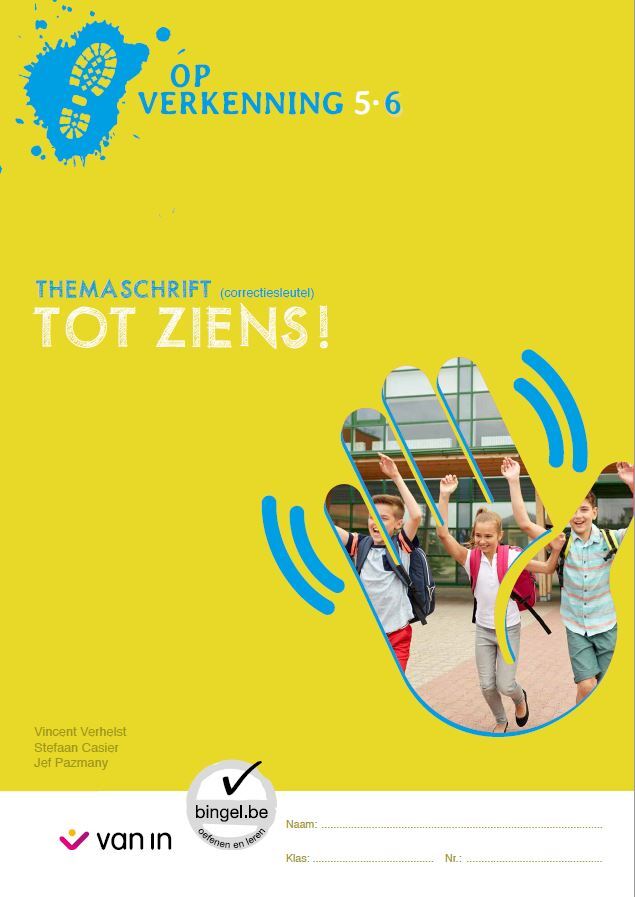 Op verkenning 6 - Themaschrift Tot ziens! - Correctiesleutel