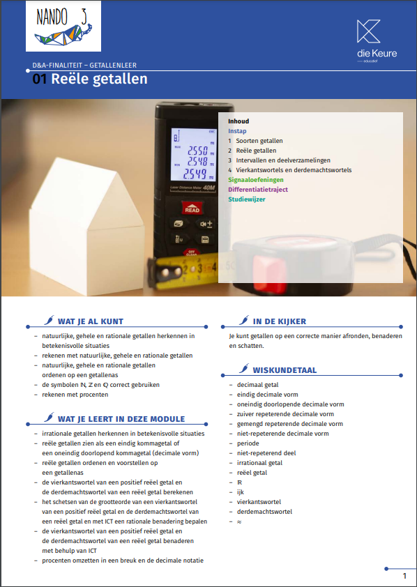 Nando 3 - module 1-6 en diagnostische module D&A