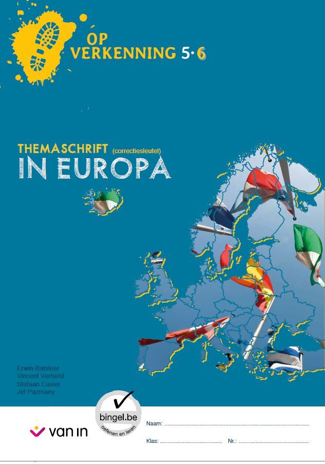 Op Verkenning 6 - Themaschrift In Europa - Correctiesleutel