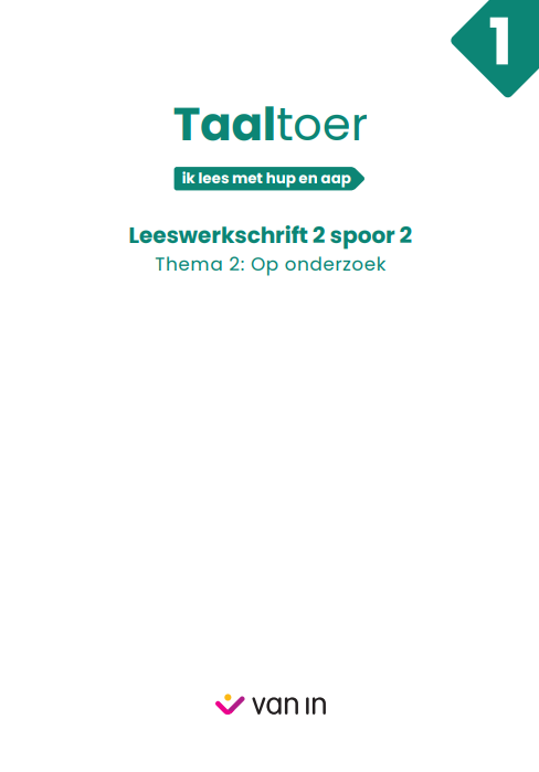 Taaltoer 1 - hup&aap - leeswerkschrift 2 spoor 2