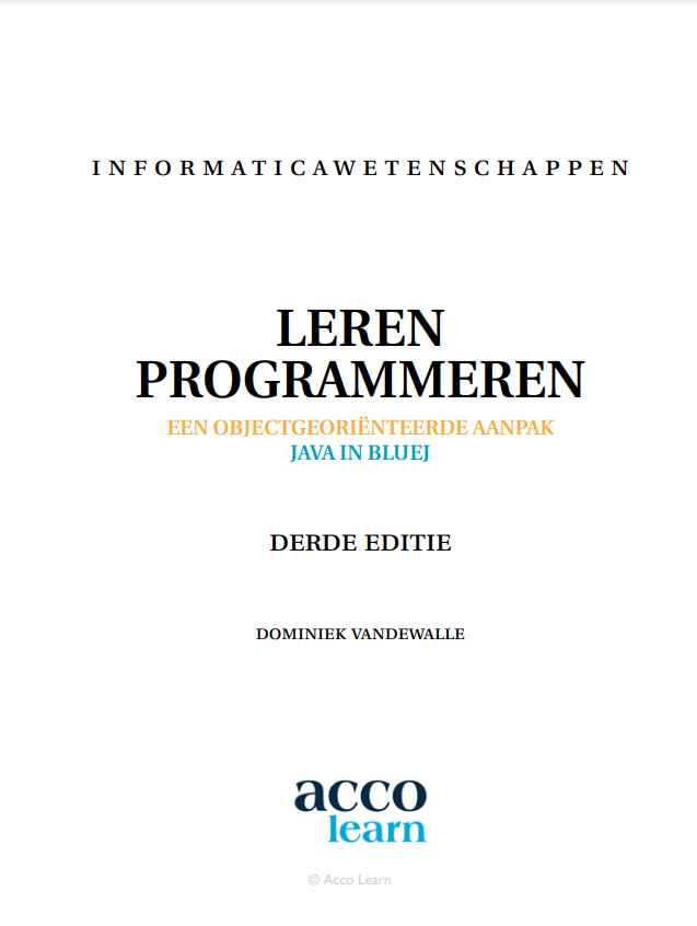 Leren programmeren (Een object-georiënteerde aanpak)