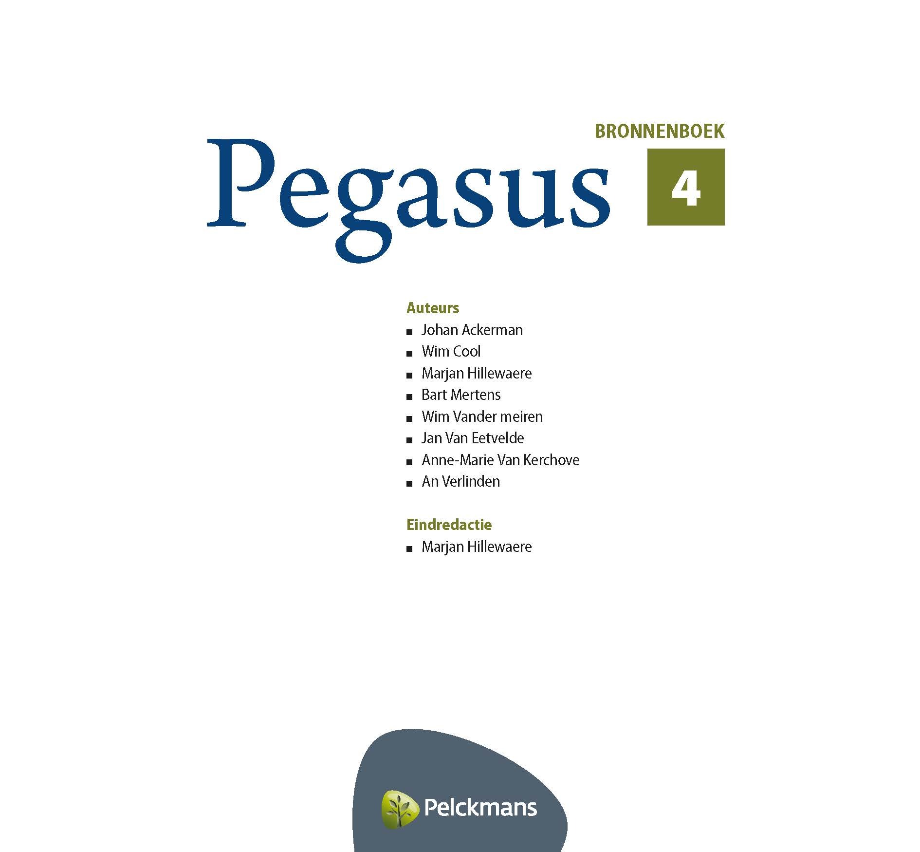 Pegasus 4 bronnenboek